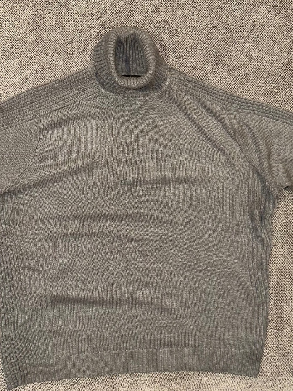 Gochu men's grey acrylic turtleneck sweater size 3xl